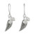Cultured Pearl Leaf Dangle Earrings in White from Thailand 'Lively Leaves in White'