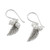 Cultured Pearl Leaf Dangle Earrings in White from Thailand 'Lively Leaves in White'