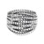 Patterned Sterling Silver Band Ring from Thailand 'Friendly Harmony'