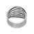 Patterned Sterling Silver Band Ring from Thailand 'Friendly Harmony'