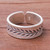 Leaf Pattern Sterling Silver Wrap Ring from Thailand 'Natural Branch'