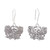 Handmade 925 Sterling Silver Butterfly Dangle Earrings 'Fluttering Butterfly'