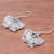 Handmade 925 Sterling Silver Butterfly Dangle Earrings 'Fluttering Butterfly'