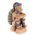 Collectible Aztec Ceramic Sculpture Museum Replica 'Pensive Tonatiuh'