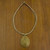 Brazilian Golden Grass Necklace with Gold Plated Accents 'Jalapo Minimalism'