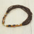 Brown and Yellow African Handcrafted Eco Friendly Necklace 'Destiny Loves Me'