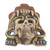 Mexican Aztec Jaguar Warrior Ceramic Mask 'Jaguar Warrior Spirit'