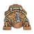 Artisan Crafted Mexican Ceramic Aztec Jaguar Warrior Mask 'Aztec Jaguar Warrior'
