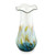 Fair Trade Artisan Crafted Hand Blown Glass Vase 'Aquatic Fantasy'