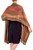 Handwoven Backstrap Loom Rayon Chenille Shawl in Earth Tones 'Eternal Earth Allure'