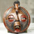 Circular Hand Crafted and Painted West African Mask 'Bird of Happiness'