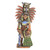 Signed Artisan Crafted Aztec Ceramic Sculpture from Mexico 'Priest of Quetzalcoatl'