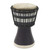 Artisan Crafted West African Decorative Djembe Black Drum 'Black Invitation to Peace'