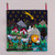 Andean Patchwork Christmas Star Wall Hanging 'Christmas Star Nativity'