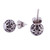 Vintage Style 925 Sterling Silver Filigree Stud Earrings 'Sweet Charmer'