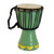 West African Hand Carved Wood Mini Djembe Goblet Drum 'Gathering'