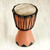 Artisan Crafted West African Mini Djembe Brown Drum 'Gather in Peace'