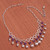 Amethyst and Sterling Silver Waterfall Necklace from Peru 'Queen Beads'