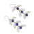 Lapis Lazuli Filigree Dangle Earrings from Peru 'Glowing Eden'
