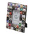 3x5 Recycled Paper Photo Frame with Multicolored Squares 'Square Shrines'