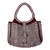 Silver and Red Recycled Soda Pop Top Handle Handbag 'Powerful Beauty'