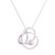 Abstract Style Sterling Silver White Pearl Pendant Necklace 'Amazon Nest'