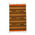 Handwoven 2x3 Striped Geometric Wool Area Rug from Mexico 'Crisp Desert'