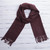 100 Baby Alpaca Wrap Scarf in Solid Maroon from Peru 'Simply Fabulous in Maroon'