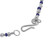 Sodalite and Sterling Silver Beaded Necklace from Peru 'Infinite Ocean'