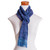 Pacific Blue Purple Stripes Handwoven Rayon Scarf 'Pacific Love'