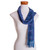 Pacific Blue Purple Stripes Handwoven Rayon Scarf 'Pacific Love'