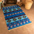 Handwoven Wool Area Rug in Blue 4x6 from Peru 'Incan Empire'