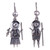 Cultural Sterling Silver Dangle Earrings from Peru 'Cuzco Couple'