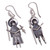 Cultural Sterling Silver Dangle Earrings from Peru 'Cuzco Couple'