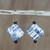 Text-Themed Recycled Paper Dangle Earrings from Ghana 'Avid Reader'