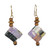 Artisan Crafted Recycled Paper and Wood Earrings from Ghana 'Good-Natured'