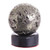 Pyrite Sphere Sculpture on Onyx Stand 'Reflections'