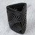 Oaxaca Barro Negro Triangular Ceramic Pencil Holder 'Oaxacan Twilight'