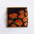 Reverse Painted Glass Tray With Poppy Motifs on Black 'Gleaming Poppies on Black'