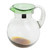 Clear Green Brown Hand Blown Recycled Glass Pitcher 'Palm Beach'