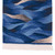 Hand Woven Blue Rectangular Wool Area Rug 2x3 'Waves in Motion'