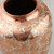 Handcrafted Floral Copper and Silver Vase from Mexico 'Shining Glory'