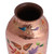 Handcrafted Copper and Gold Leaf Vase from Mexico 'Butterfly Dance'