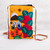 Andean Mountain Couple Cotton Blend Appliqu Shoulder Bag 'Love in the Mountains'
