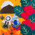 Andean Mountain Couple Cotton Blend Appliqu Shoulder Bag 'Love in the Mountains'