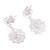 Handcrafted Sterling Silver Filigree Flowers Dangle Earrings 'Exquisite Blossom'