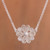 Handcrafted Sterling Silver Filigree Flower Pendant Necklace 'Exquisite Blossom'