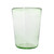 Handblown Recycled Glass Pale Green Juice Glasses Set of 4 'Glistening Meadow'