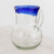 Handblown Recycled Glass Pitcher in Blue from Guatemala 'Sky Reflection'