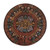 Museum Replica Fifth Sun Aztec Calendar Ceramic Relief Panel 'Fifth Sun in Yellow'